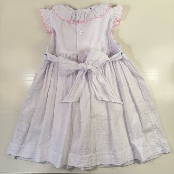 Sophie & Lucas White Swiss Dot Dress 2T - Picture 4 of 5